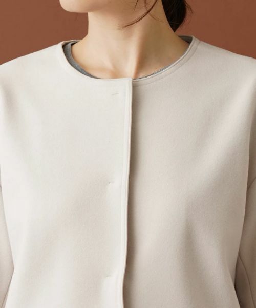 Leilian / レリアン テーラードジャケット | ボクシーノーカラージャケット | 詳細8