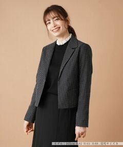 Leilian / レリアン テーラードジャケット | ドットテーラードジャケット