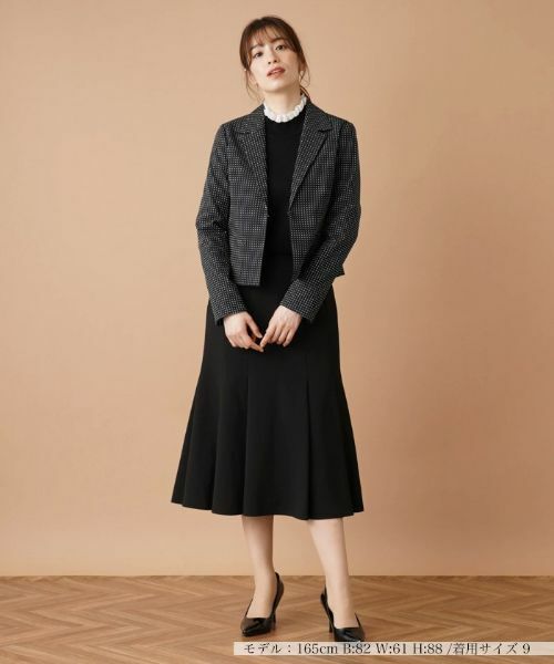 Leilian / レリアン テーラードジャケット | ドットテーラードジャケット | 詳細1