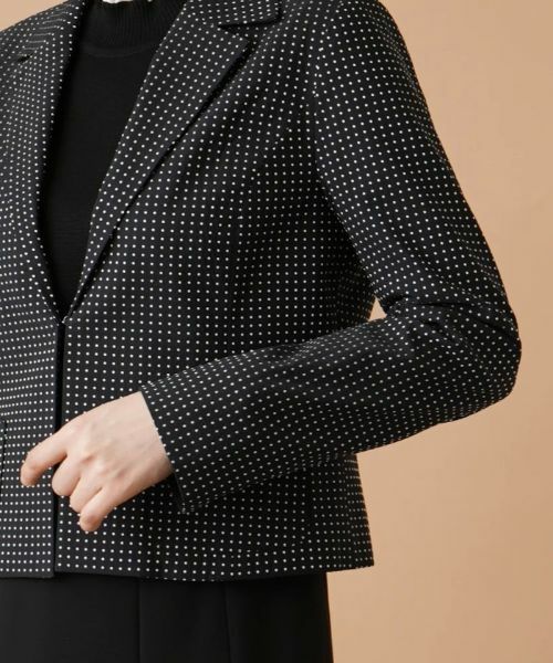 Leilian / レリアン テーラードジャケット | ドットテーラードジャケット | 詳細10