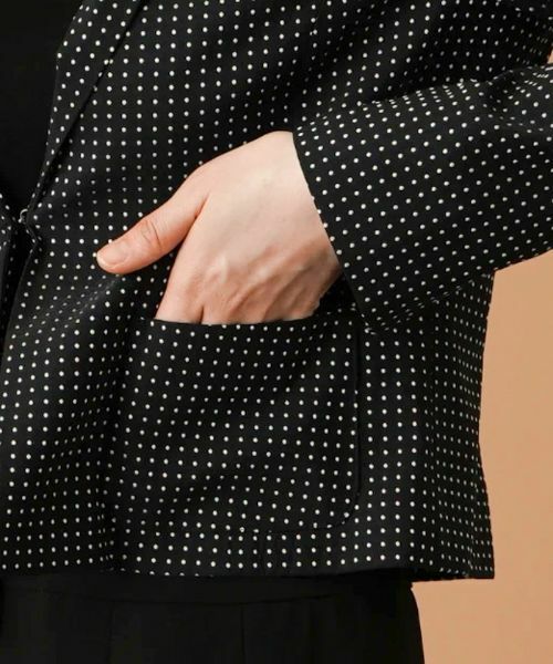 Leilian / レリアン テーラードジャケット | ドットテーラードジャケット | 詳細11