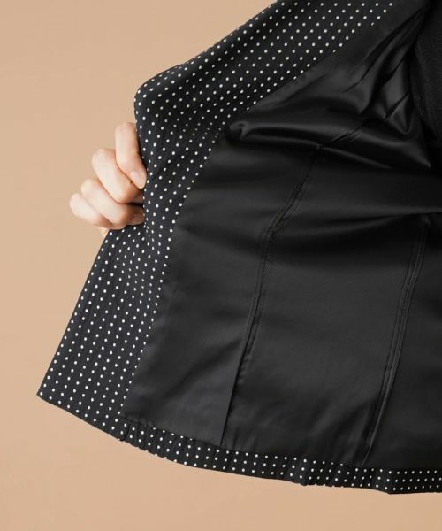 Leilian / レリアン テーラードジャケット | ドットテーラードジャケット | 詳細12