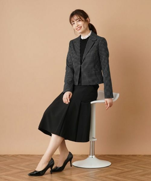 Leilian / レリアン テーラードジャケット | ドットテーラードジャケット | 詳細7