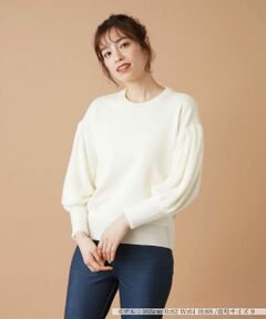 Leilian / レリアン ニット・セーター | 切替ボリュームスリーブニット