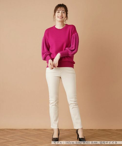 Leilian / レリアン ニット・セーター | 切替ボリュームスリーブニット | 詳細2