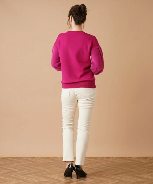 Leilian / レリアン ニット・セーター | 切替ボリュームスリーブニット | 詳細4