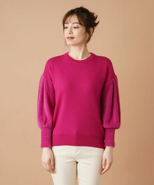 Leilian / レリアン ニット・セーター | 切替ボリュームスリーブニット | 詳細6