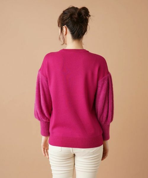 Leilian / レリアン ニット・セーター | 切替ボリュームスリーブニット | 詳細8