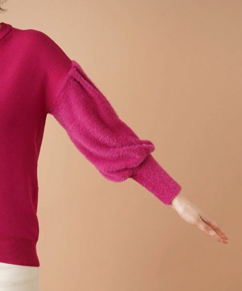 Leilian / レリアン ニット・セーター | 切替ボリュームスリーブニット | 詳細9