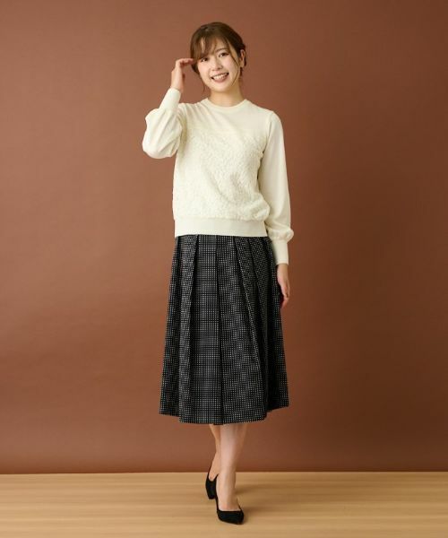 Leilian / レリアン ニット・セーター | レース切替ニットプルオーバー | 詳細2