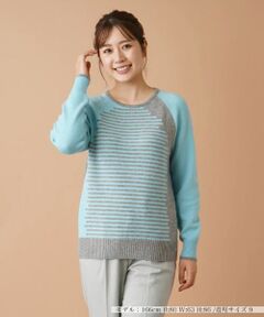 Leilian / レリアン ニット・セーター | カラーブロックボーダーニット