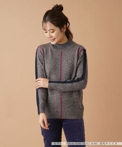 Leilian / レリアン ニット・セーター | 配色ハイネックニットプルオーバー