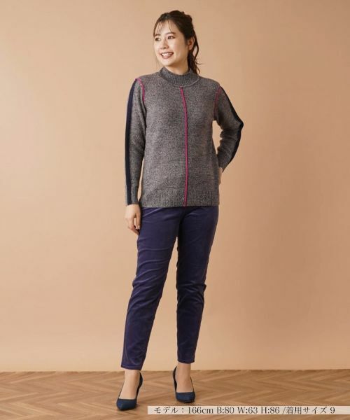 Leilian / レリアン ニット・セーター | 配色ハイネックニットプルオーバー | 詳細1