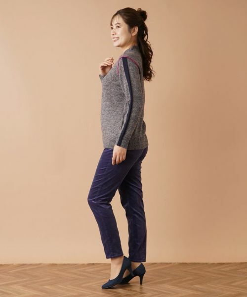 Leilian / レリアン ニット・セーター | 配色ハイネックニットプルオーバー | 詳細2