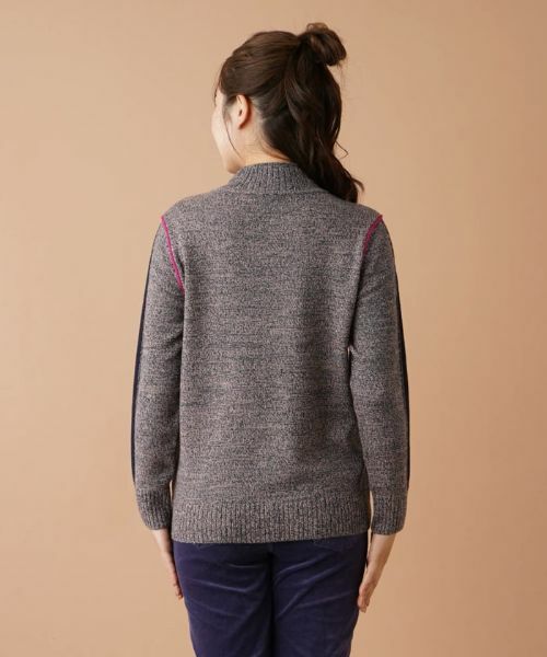 Leilian / レリアン ニット・セーター | 配色ハイネックニットプルオーバー | 詳細6