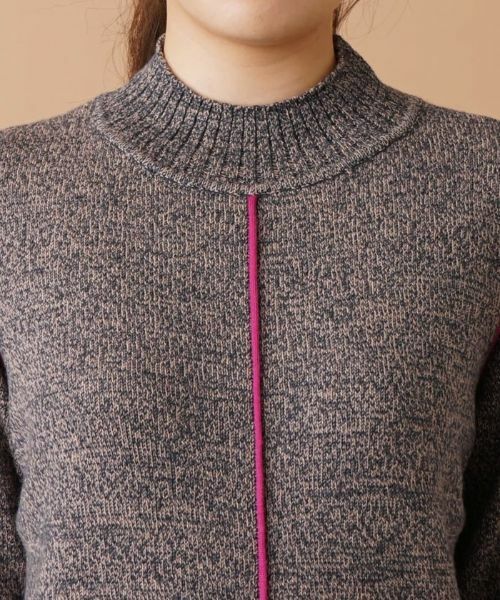 Leilian / レリアン ニット・セーター | 配色ハイネックニットプルオーバー | 詳細7