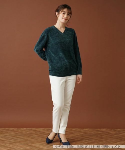 Leilian / レリアン ニット・セーター | Vネックニットプルオーバー | 詳細1