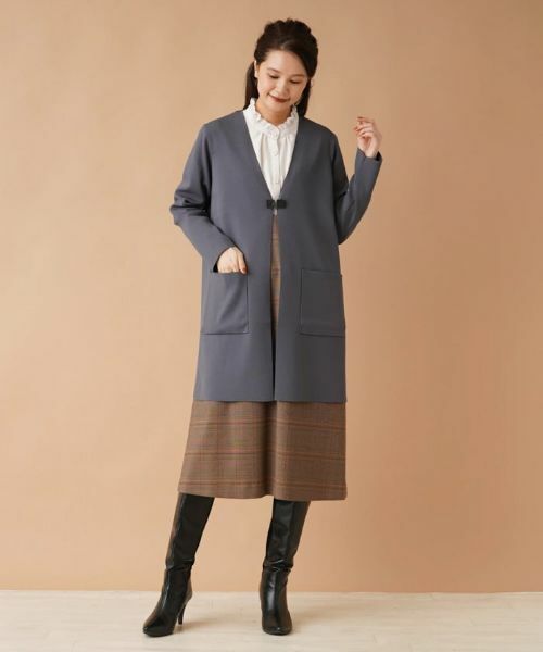 Leilian / レリアン カーディガン・ボレロ | Vネックロングカーディガン | 詳細1