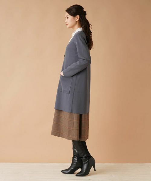 Leilian / レリアン カーディガン・ボレロ | Vネックロングカーディガン | 詳細2