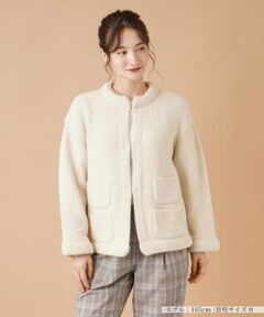Leilian / レリアン テーラードジャケット | ノーカラーニットジャケット【my perfect wardrobe】