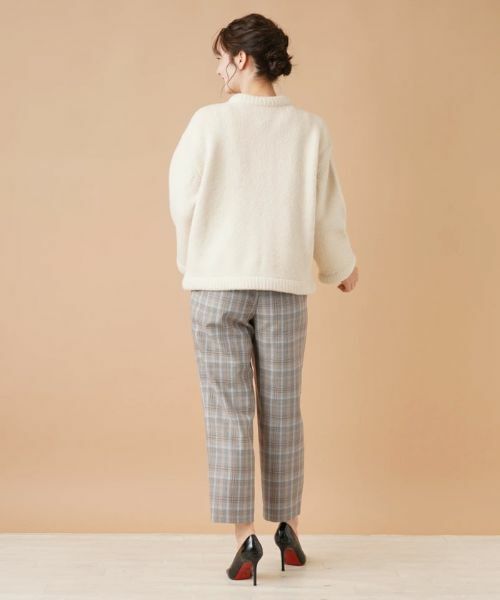 Leilian / レリアン テーラードジャケット | ノーカラーニットジャケット【my perfect wardrobe】 | 詳細6