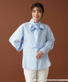 Leilian / レリアン シャツ・ブラウス | ボウタイ比翼ブラウス【Leilian：EZUMI】