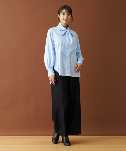 Leilian / レリアン シャツ・ブラウス | ボウタイ比翼ブラウス【Leilian：EZUMI】 | 詳細1
