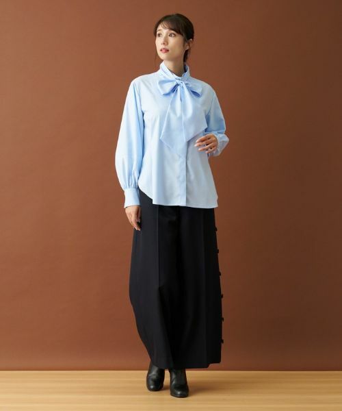 Leilian / レリアン シャツ・ブラウス | ボウタイ比翼ブラウス【Leilian：EZUMI】 | 詳細11