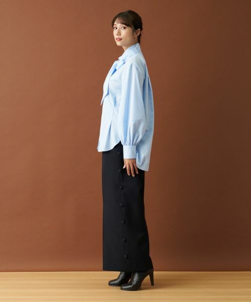 Leilian / レリアン シャツ・ブラウス | ボウタイ比翼ブラウス【Leilian：EZUMI】 | 詳細12