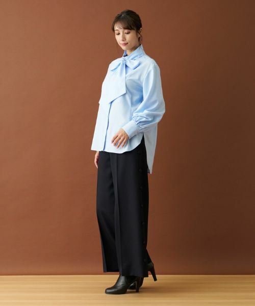 Leilian / レリアン シャツ・ブラウス | ボウタイ比翼ブラウス【Leilian：EZUMI】 | 詳細13