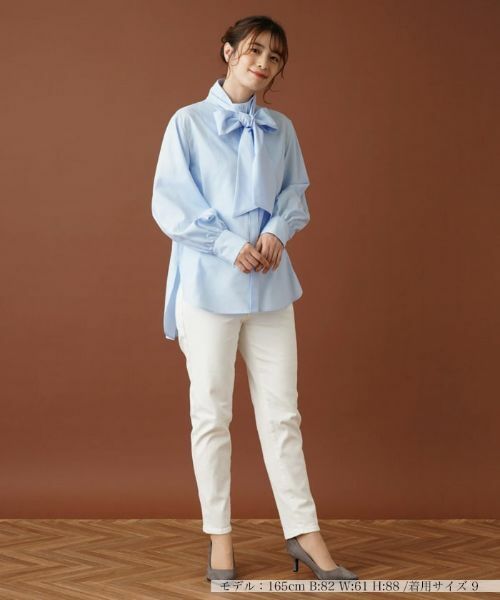 Leilian / レリアン シャツ・ブラウス | ボウタイ比翼ブラウス【Leilian：EZUMI】 | 詳細17