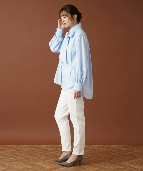 Leilian / レリアン シャツ・ブラウス | ボウタイ比翼ブラウス【Leilian：EZUMI】 | 詳細18