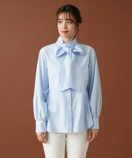 Leilian / レリアン シャツ・ブラウス | ボウタイ比翼ブラウス【Leilian：EZUMI】 | 詳細21