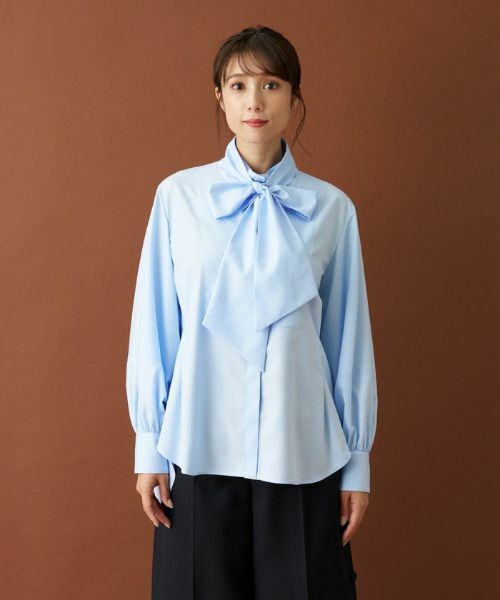 Leilian / レリアン シャツ・ブラウス | ボウタイ比翼ブラウス【Leilian：EZUMI】 | 詳細5