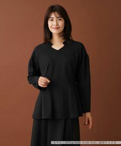 Leilian / レリアン シャツ・ブラウス | スタンドカラーペプラムブラウス【Leilian：EZUMI】