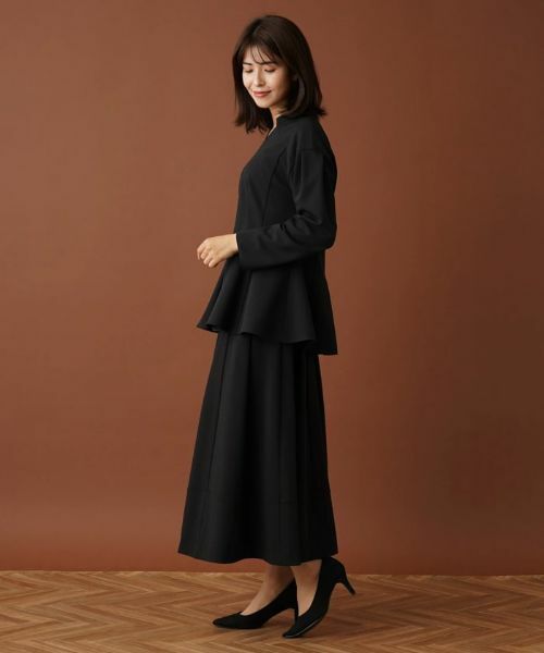 Leilian / レリアン シャツ・ブラウス | スタンドカラーペプラムブラウス【Leilian：EZUMI】 | 詳細2