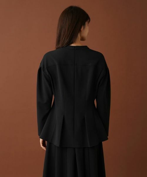 Leilian / レリアン シャツ・ブラウス | スタンドカラーペプラムブラウス【Leilian：EZUMI】 | 詳細6