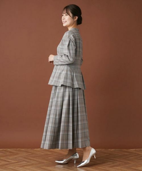 Leilian / レリアン シャツ・ブラウス | 【セットアップ対応商品】チェックペプラムブラウス【Leilian：EZUMI】 | 詳細2
