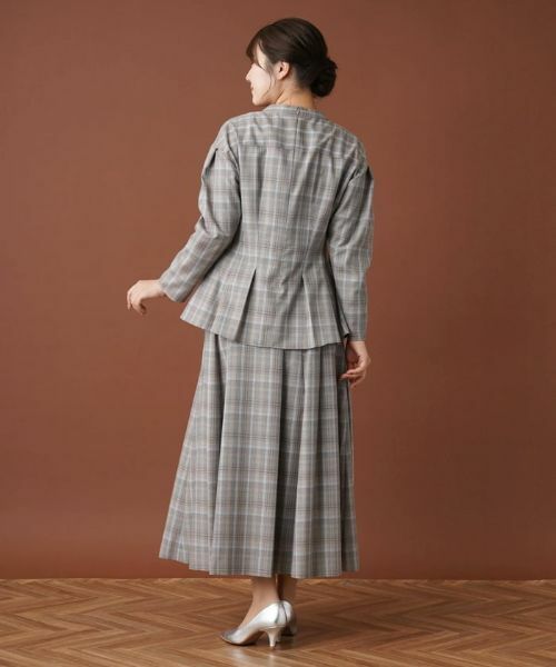 Leilian / レリアン シャツ・ブラウス | 【セットアップ対応商品】チェックペプラムブラウス【Leilian：EZUMI】 | 詳細3