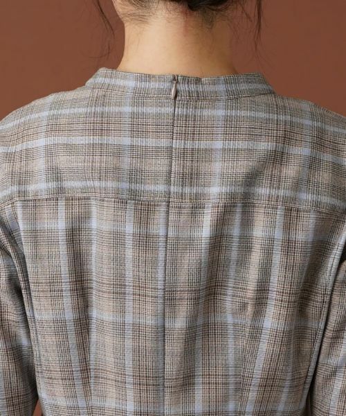 Leilian / レリアン シャツ・ブラウス | 【セットアップ対応商品】チェックペプラムブラウス【Leilian：EZUMI】 | 詳細8