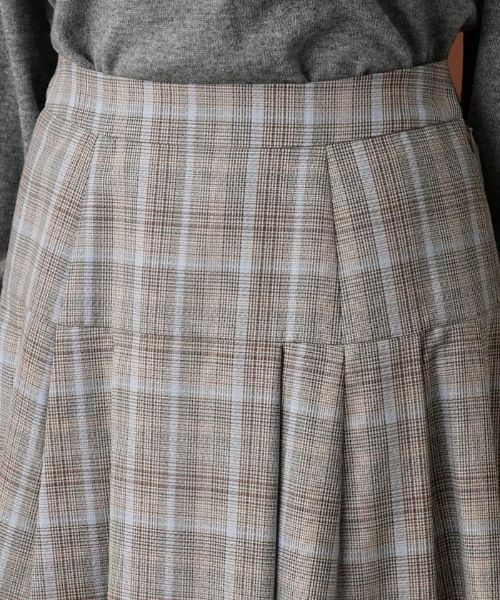 Leilian / レリアン ミニ・ひざ丈スカート | 【セットアップ対応商品】チェックロングフレアスカート【Leilian：EZUMI】 | 詳細7