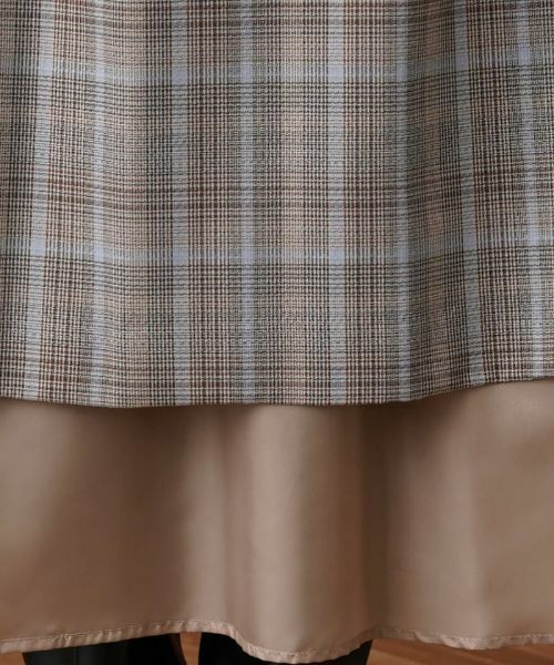 Leilian / レリアン ミニ・ひざ丈スカート | 【セットアップ対応商品】チェックロングフレアスカート【Leilian：EZUMI】 | 詳細9