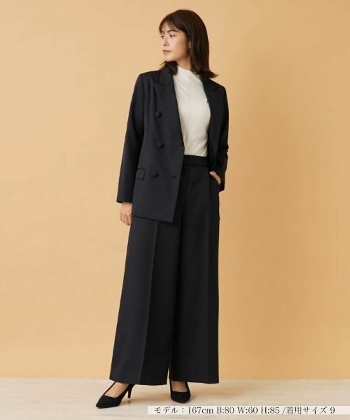 Leilian / レリアン その他パンツ | アシンメトリーワイドパンツ【Leilian：EZUMI】 | 詳細1