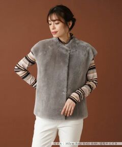 Leilian / レリアン テーラードジャケット | ムートンベスト