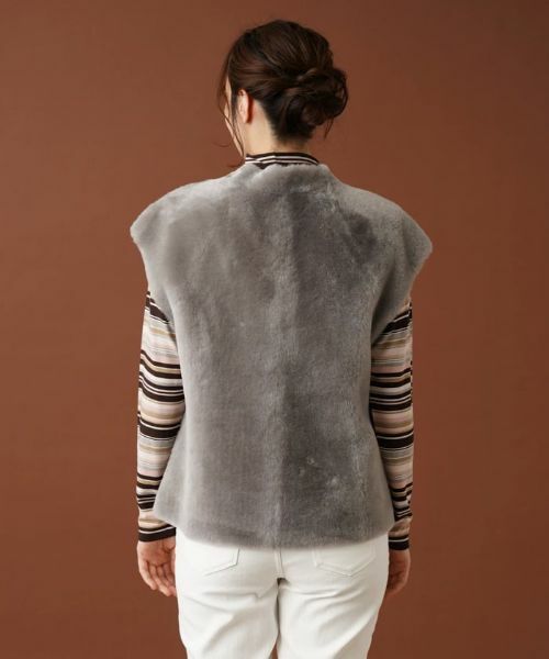 Leilian / レリアン テーラードジャケット | ムートンベスト | 詳細6