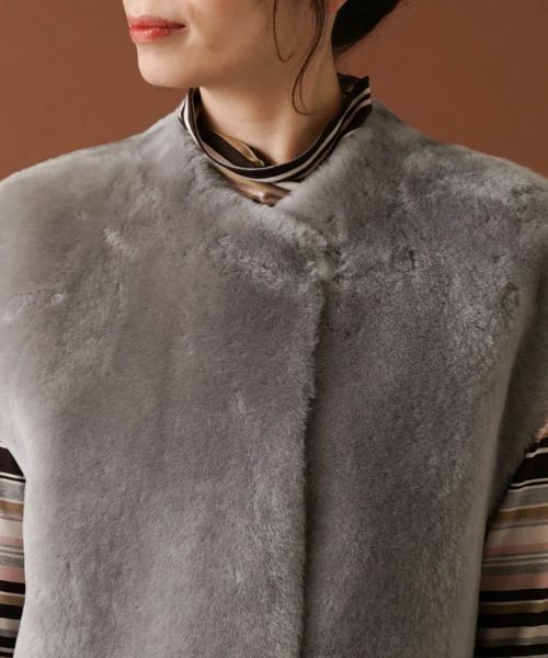Leilian / レリアン テーラードジャケット | ムートンベスト | 詳細7