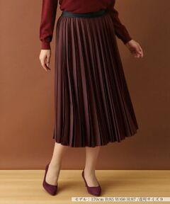 Leilian / レリアン ロング・マキシ丈スカート | サテンプリーツスカート