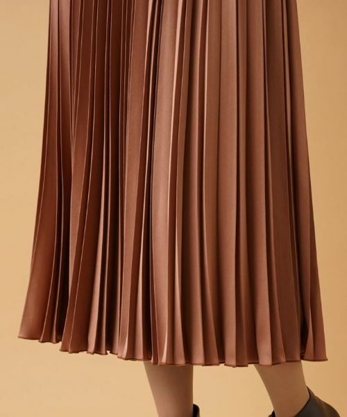 Leilian / レリアン ロング・マキシ丈スカート | サテンプリーツスカート | 詳細11