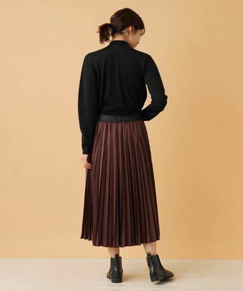 Leilian / レリアン ロング・マキシ丈スカート | サテンプリーツスカート | 詳細16