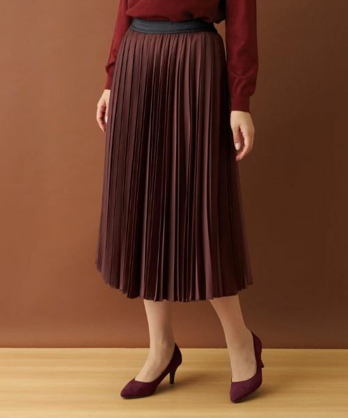 Leilian / レリアン ロング・マキシ丈スカート | サテンプリーツスカート | 詳細18